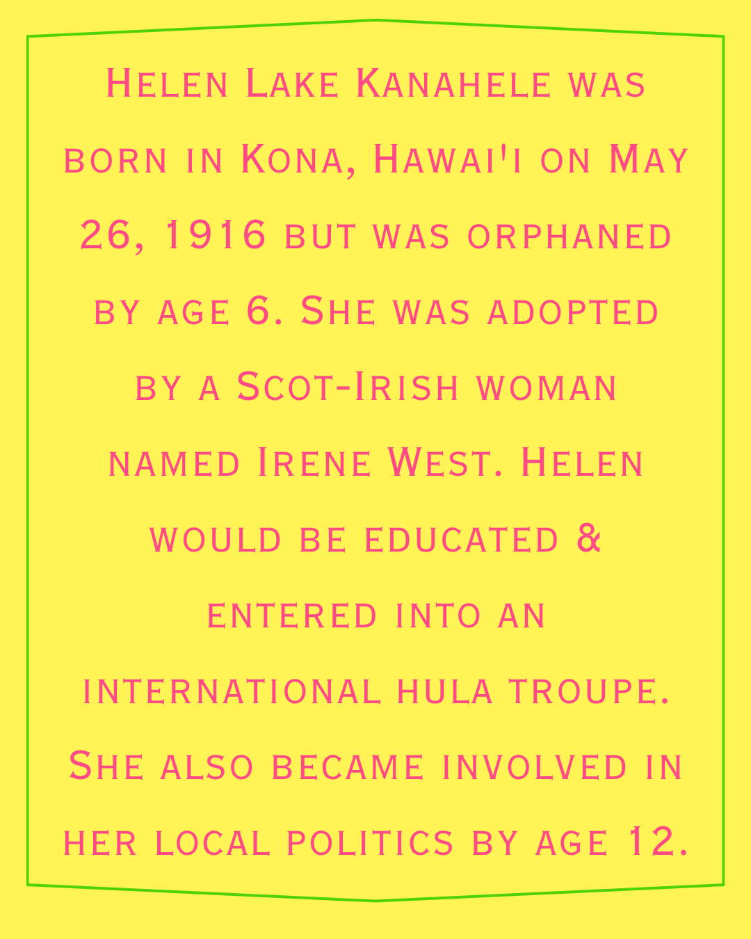 Helen Lake Kanahele Zine