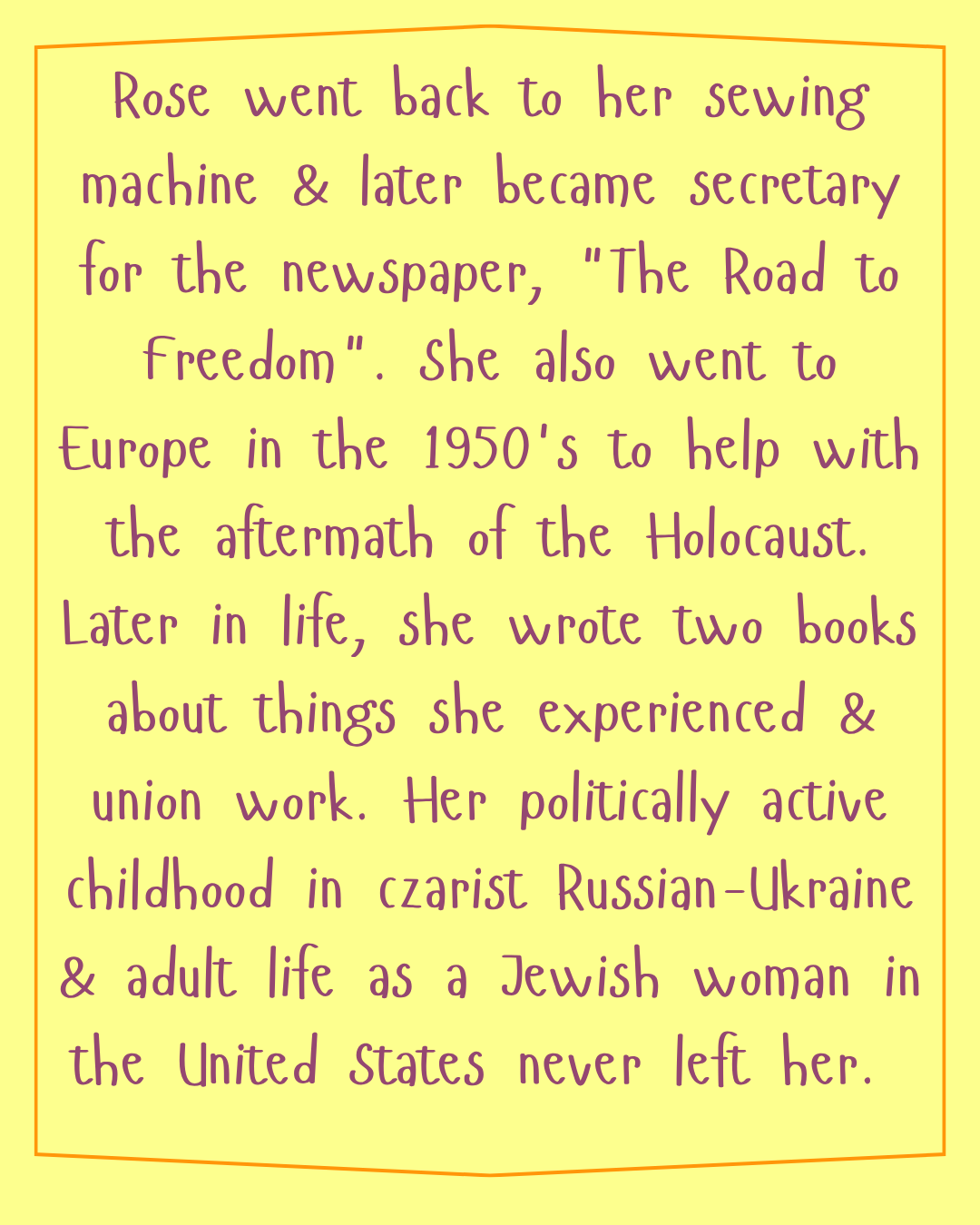 Rose Pesotta Zine