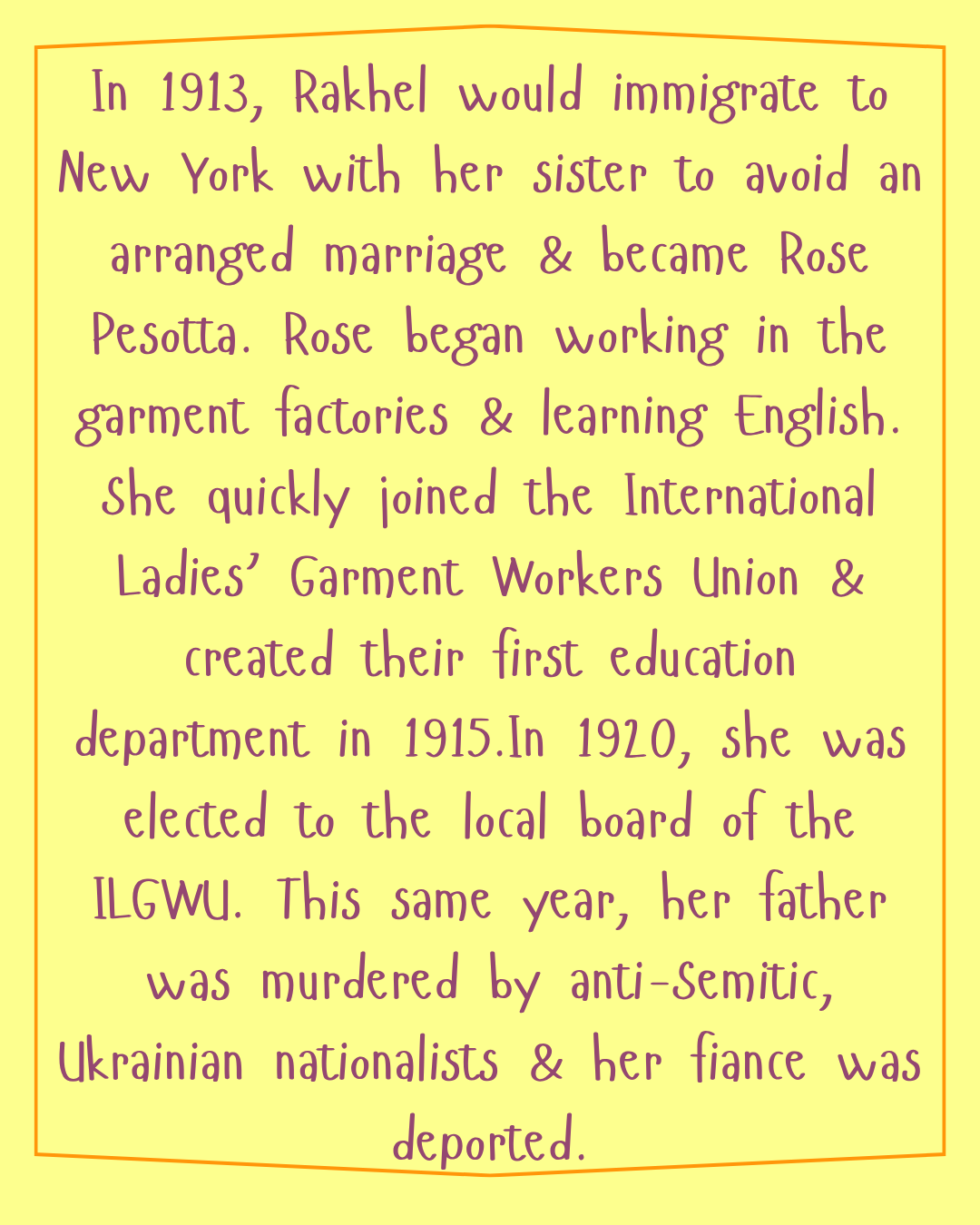 Rose Pesotta Zine