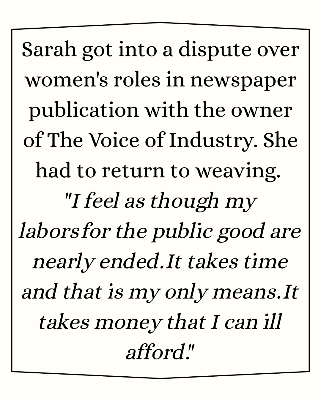 Sarah Bagley Zine