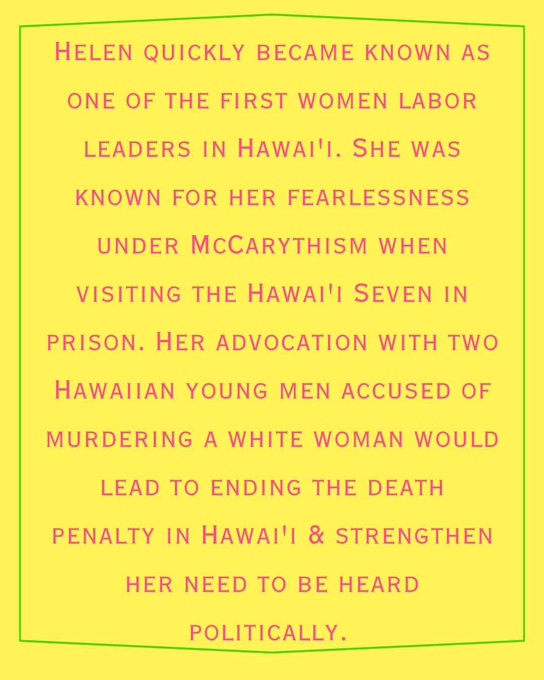 Helen Lake Kanahele Zine